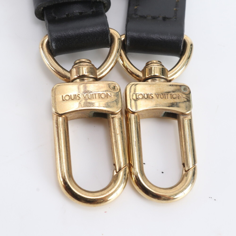 Excellent condition Louis Vuitton leather shoulder strap for handbag, black, ... - Picture 6 of 7